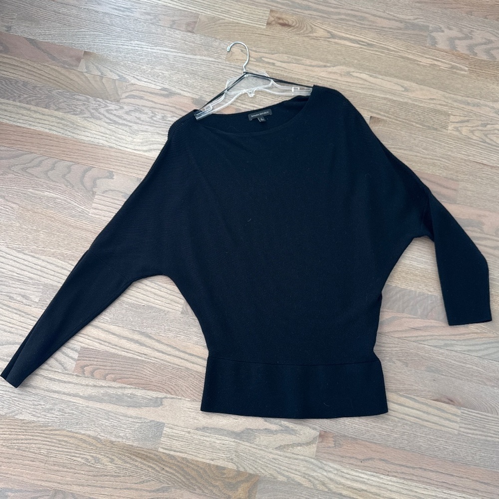 Banana Republic Black Ribbed oversized Sweater size L